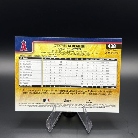 Samuel Aldegheri (Golden Mirror Image Variation) - 2025 Topps Series 2 #438