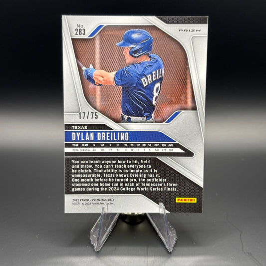 Dylan Dreiling (Green Scope Prizm 17/75) - 2025 Panini Prizm #283