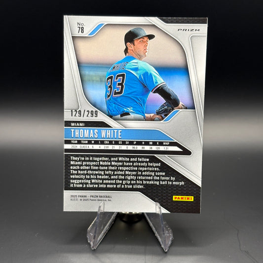 Thomas White (Red Prizm 129/299) - 2025 Panini Prizm #78