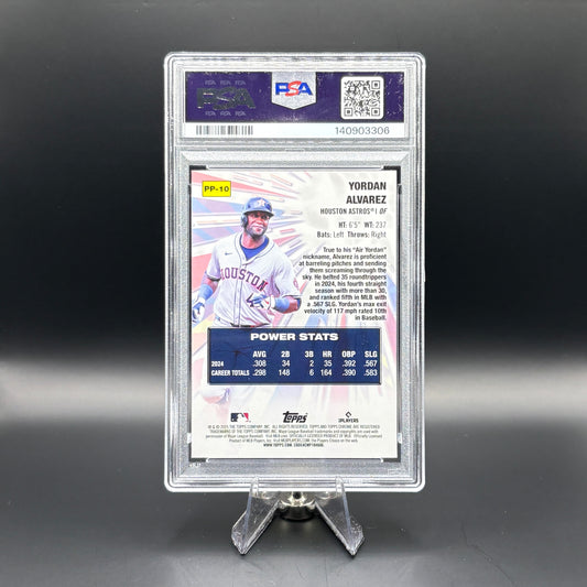 Yordan Alvarez - PSA 10 - 2025 Topps Chrome Power Players #PP-10