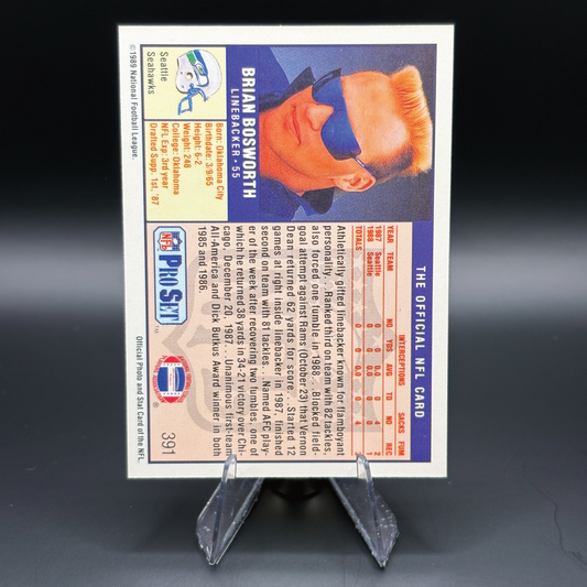 Brian Bosworth (Error, Seattle Instead of Seahawks) - 1989 Pro Set #931