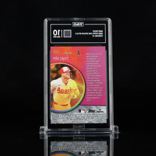 Mike Trout - TAG 10 - 2025 Topps Chrome Update Fortune 15 #F15-3