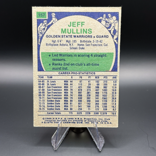 Jeff Mullins - 1975 Topps #157