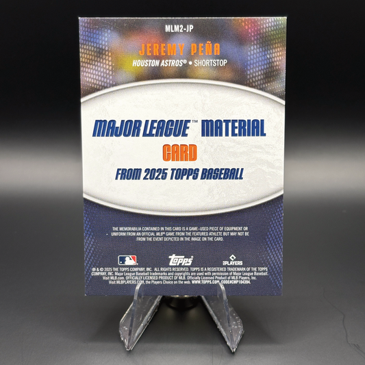 Jeremy Peña - 2025 Topps Major League Material #MLM2-JP