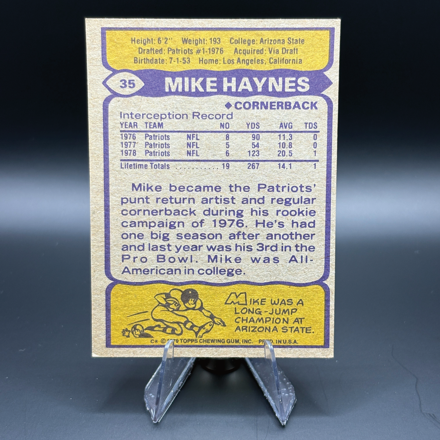 Mike Haynes - 1979 Topps #35