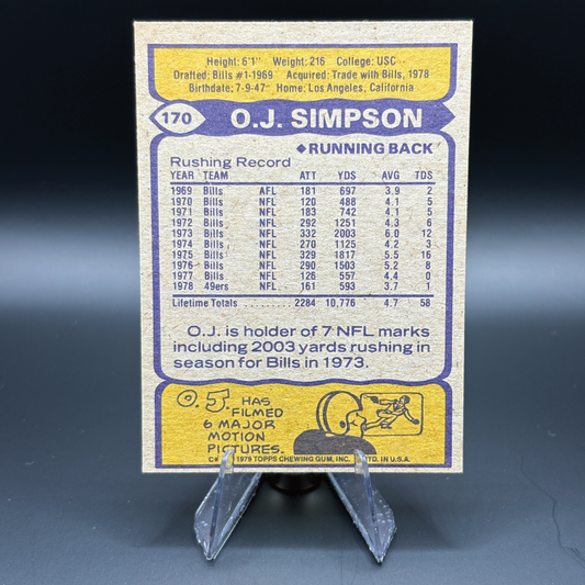 O.J. Simpson - 1979 Topps #170