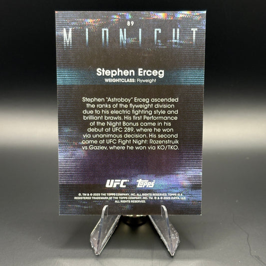 Stephen Erceg - 2025 Topps Midnight UFC #89