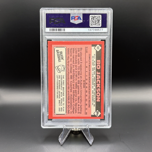 Bo Jackson - PSA 8 - 1986 Topps Traded #50T