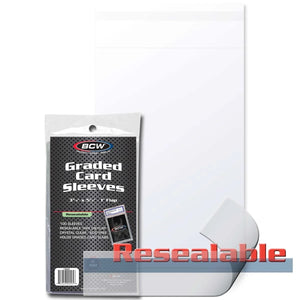 Graded Card Sleeves (Resealable) - 100 Pack