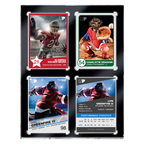 35PT 4-Card Black Border UV ONE-TOUCH® Magnetic Holder