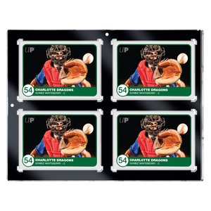 35PT 4-Card Black Border UV ONE-TOUCH® Magnetic Holder