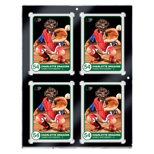 130PT 4-Card Black Border UV ONE-TOUCH® Magnetic Holder