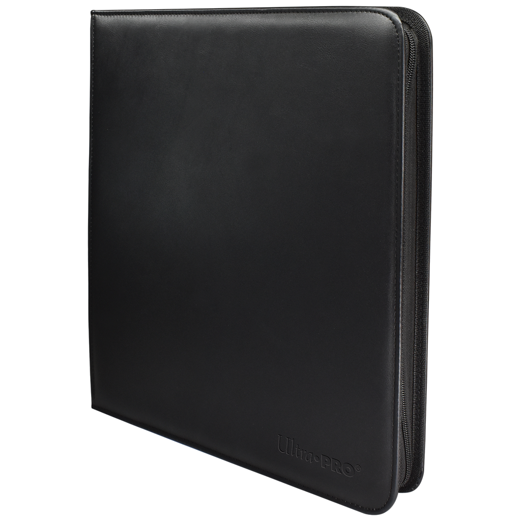 Vivid Black 12-Pocket Zippered PRO-BINDER® Album