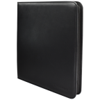 Vivid Black 12-Pocket Zippered PRO-BINDER® Album