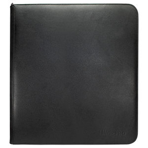 Vivid Black 12-Pocket Zippered PRO-BINDER® Album