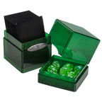 Glitter Satin Tower Deck Box - Green