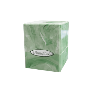 Marble SATIN® Cube - Lime Green / White