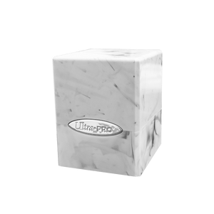 Marble SATIN® Cube - White / Black
