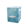 Marble SATIN® Cube - Light Blue / White