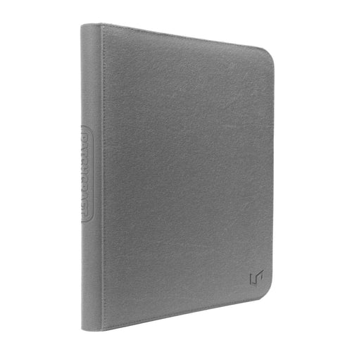 PATCHCRAFT™ Zippered 9-Pocket PRO-BINDER® Gray