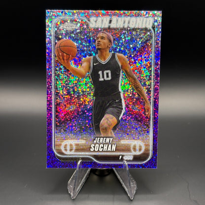 Jeremy Sochan (Purple Sonar Refractor 150/299) - 2024 Topps Chrome #181