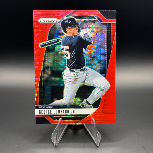 George Lombard Jr. (Red Pulsar Prizm 240/399) - 2025 Panini Prizm #122