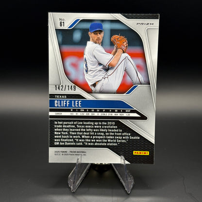 Cliff Lee (Purple Prizm 142/149) - 2025 Panini Prizm #61