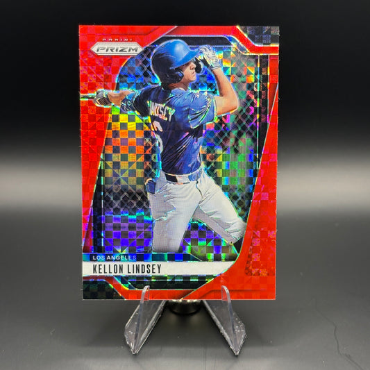 Kellon Lindsey (Red Power Prizm 75/99) - 2025 Panini Prizm #95