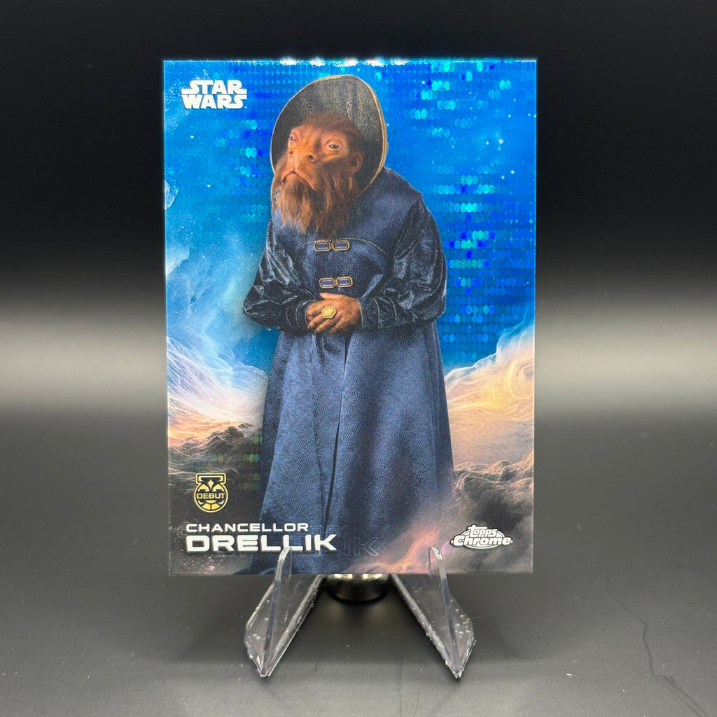 Chancellor Drellik (Blue Pulsar) - 2025 Topps Chrome Star Wars #111
