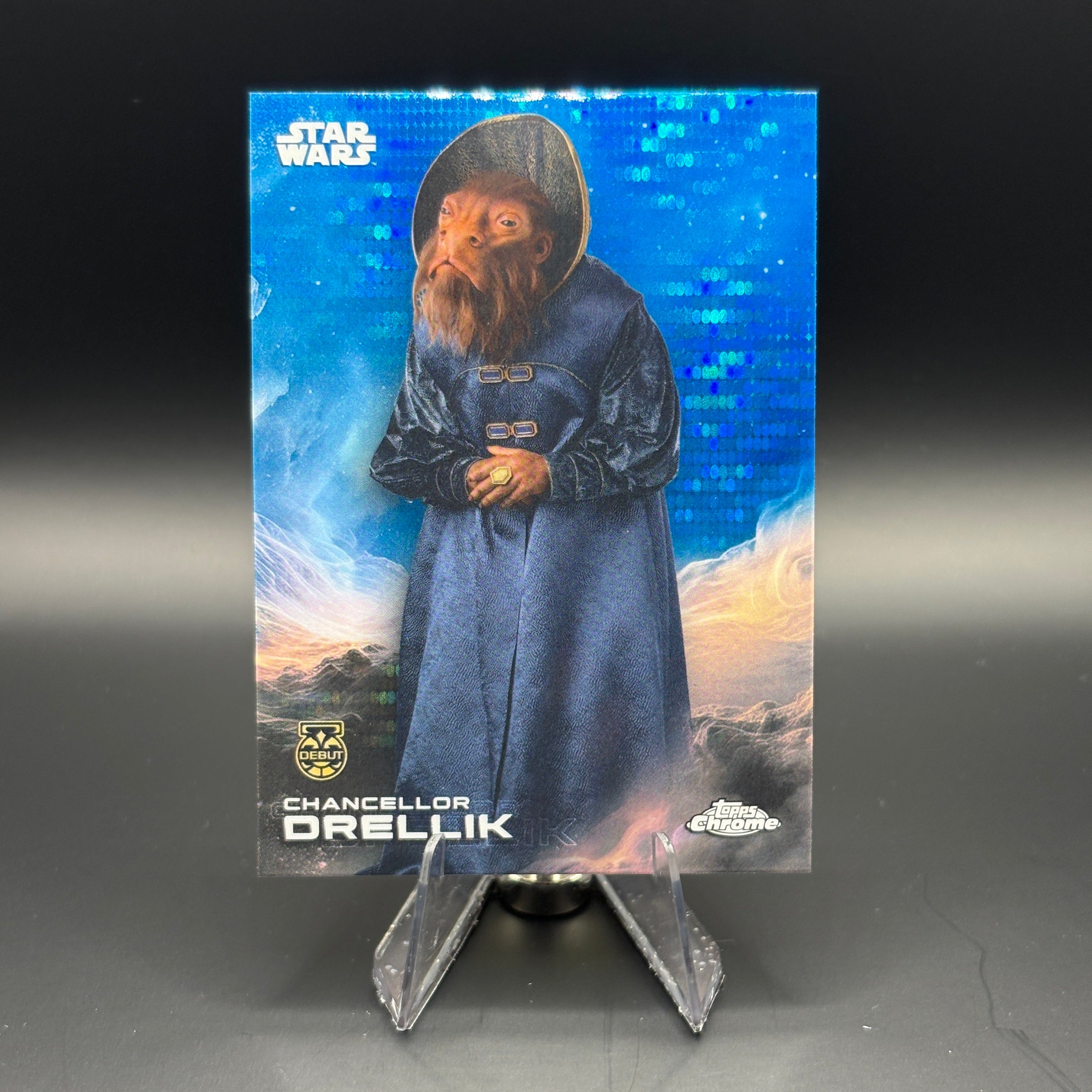 Chancellor Drellik (Blue Pulsar) - 2025 Topps Chrome Star Wars #111