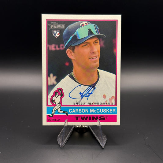 Carson McCusker - 2025 Topps Heritage High Number Real One Autograph #ROA-MCC
