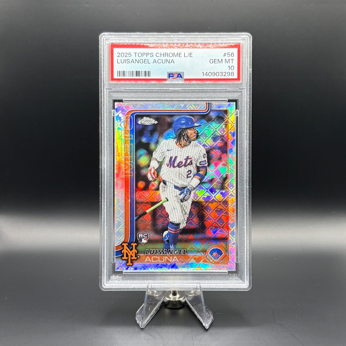 Luisangel Acuna (Logofractor) - PSA 10 - 2025 Topps Chrome #56