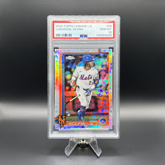 Luisangel Acuna (Logofractor) - PSA 10 - 2025 Topps Chrome #56