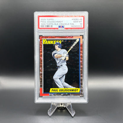 Paul Goldschmidt (Black Crackle Foil 9/10) - PSA 10 - 2025 Topps 1990 #90B2-46