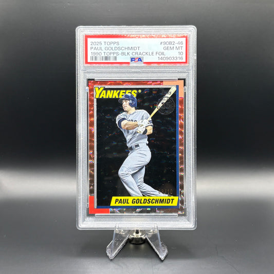 Paul Goldschmidt (Black Crackle Foil 9/10) - PSA 10 - 2025 Topps 1990 #90B2-46