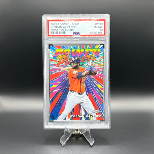 Yordan Alvarez - PSA 10 - 2025 Topps Chrome Power Players #PP-10