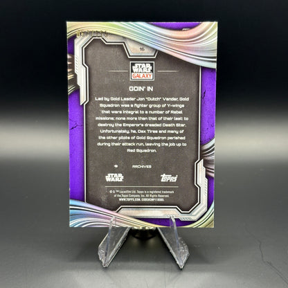 Goin' In (Purple Speckle Refractor 57/125) - 2025 Topps Galaxy Chrome Star Wars #16