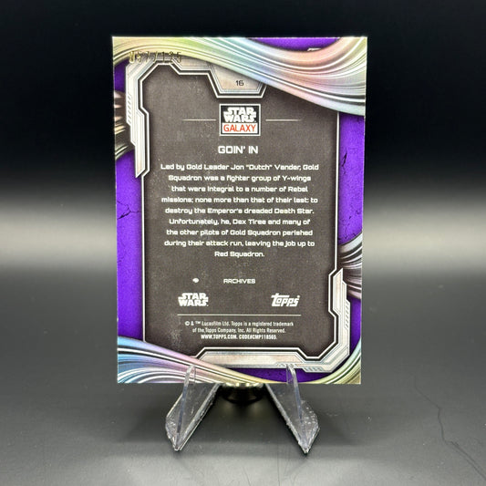Goin' In (Purple Speckle Refractor 57/125) - 2025 Topps Galaxy Chrome Star Wars #16