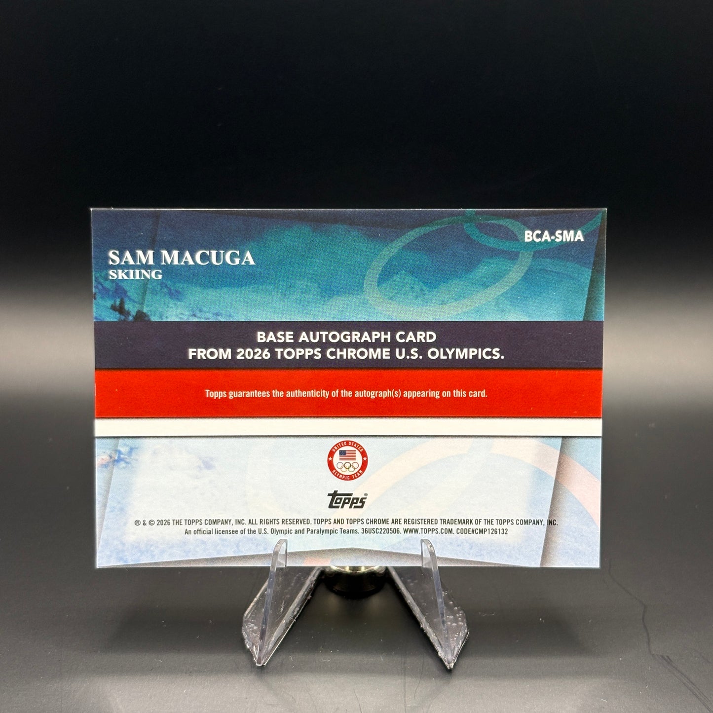 Sam Macuga - 2026 Topps Winter Olympics Autograph #BCA-SMA