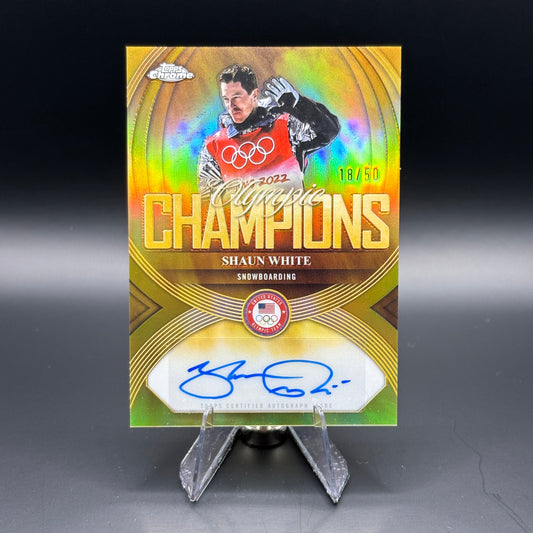 Shaun White (Gold 18/50) - 2026 Topps Winter Olympics Champions Autograph #OC-SW