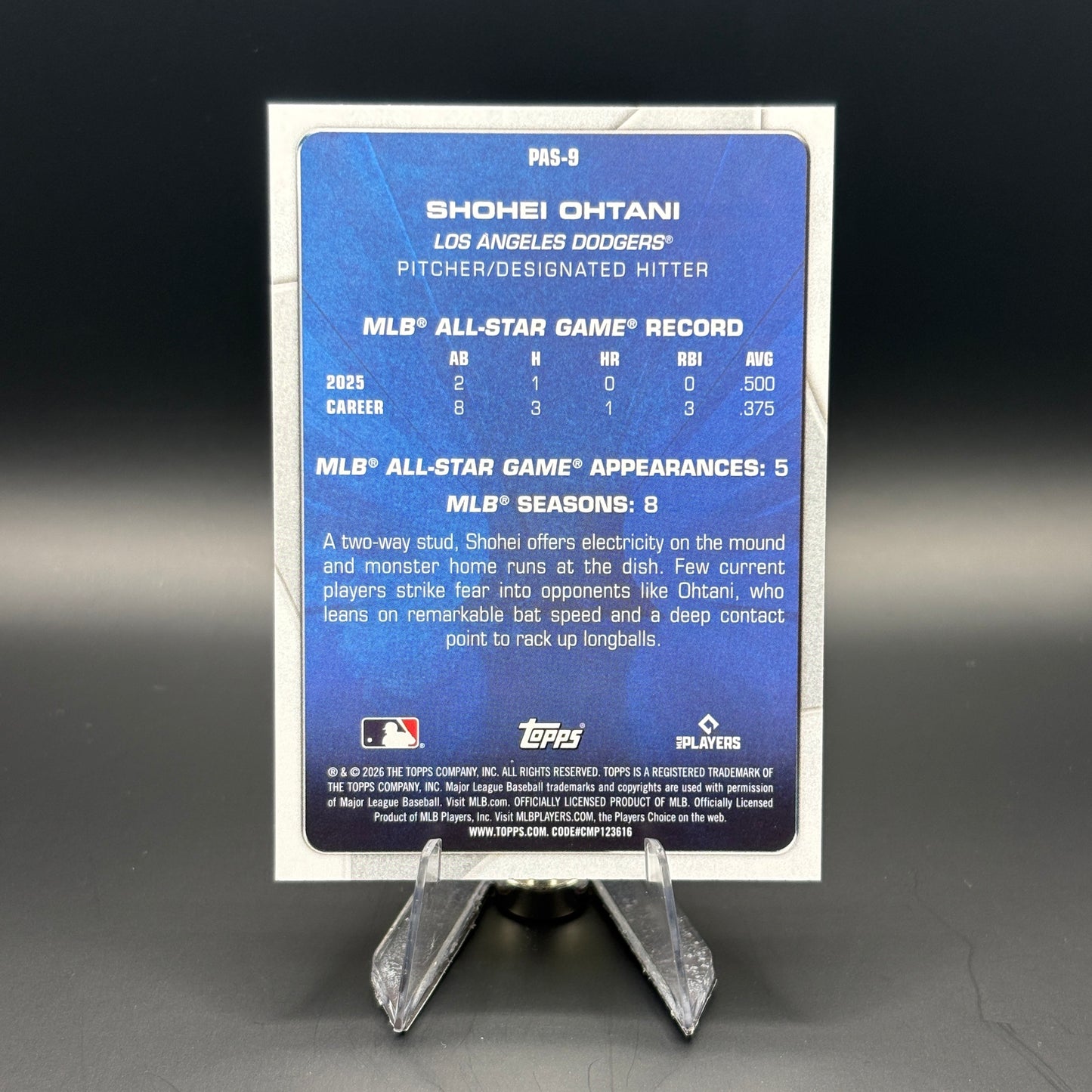 Shohei Ohtani - 2026 Topps Celebration Perennial All-Stars #PAS-9