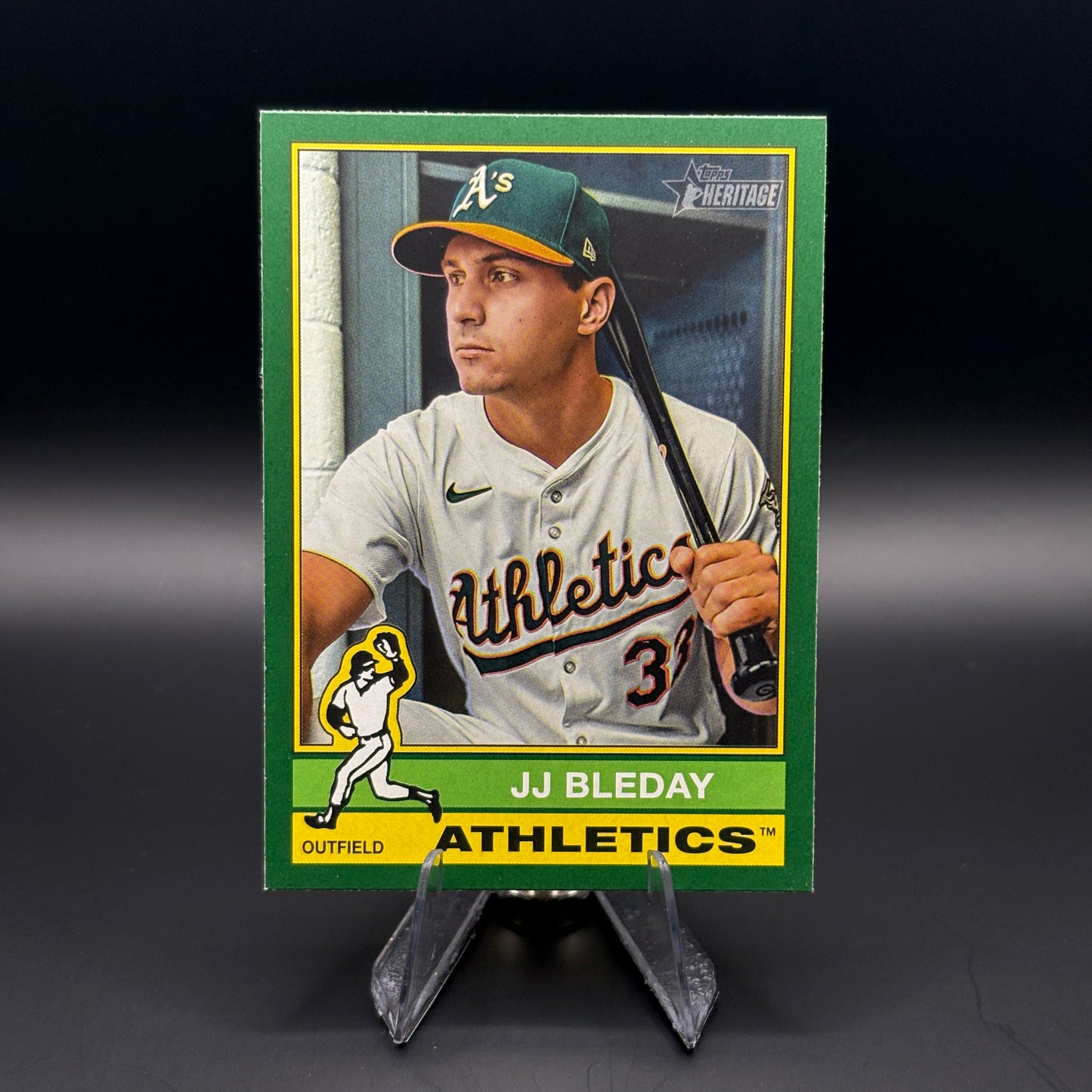 JJ Bleday (Green Border) - 2025 Topps Heritage #421