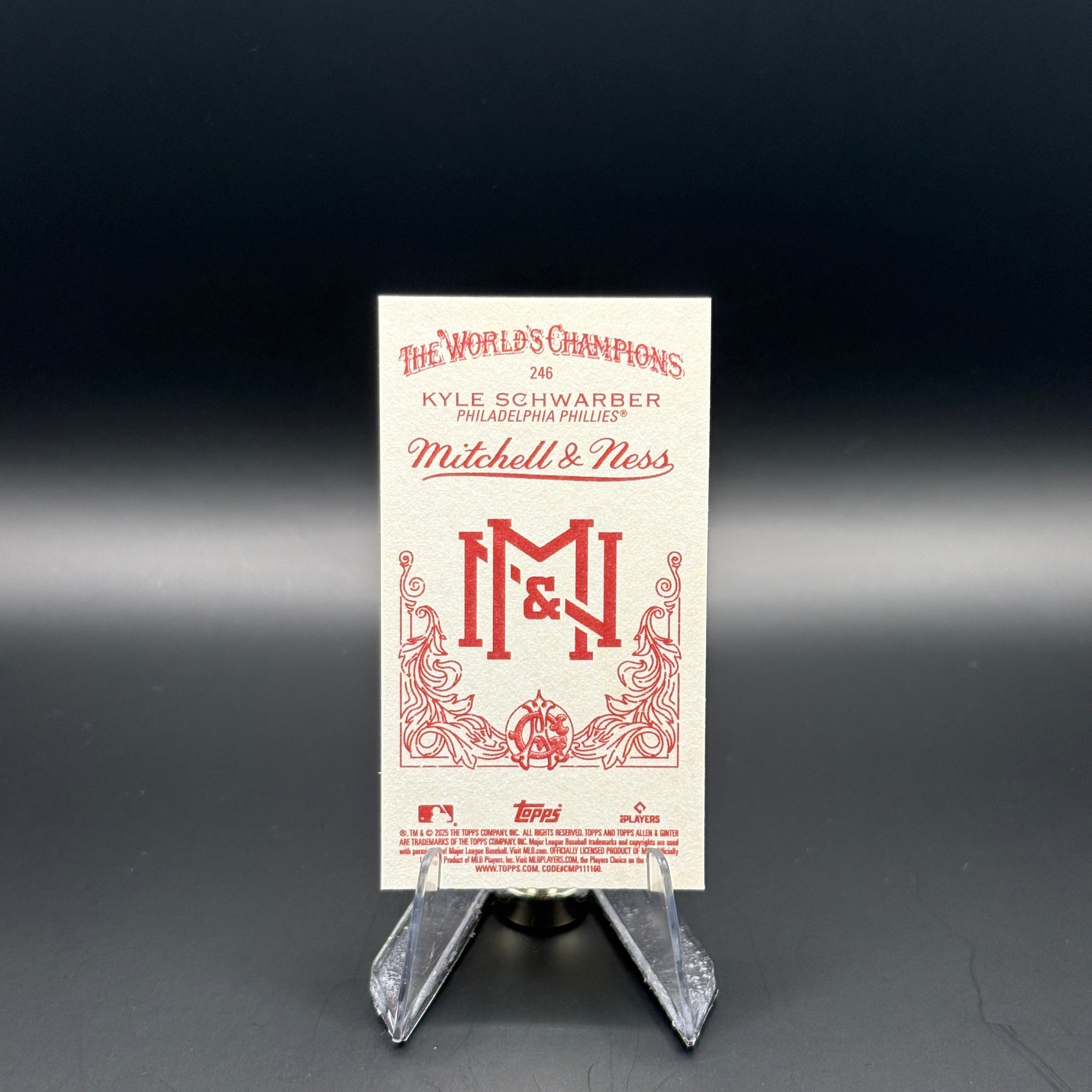 Kyle Schwarber (Mitchell & Ness Mini) - 2025 Topps Allen & Ginter #246
