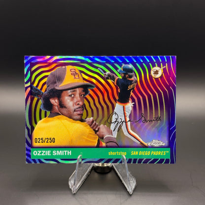 Ozzie Smith (Vibrations Refractor 25/250) - 2025 Topps Chrome Platinum #434