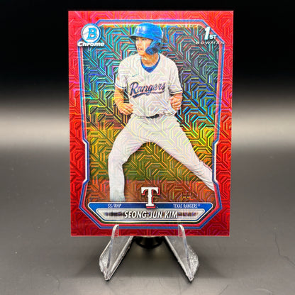 Seong-Jun Kim (1st Bowman Red Mojo 1/5) - 2026 Bowman #BCP-151