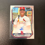 Sebastian Dos Santos 1st Bowman (Autograph) - 2026 Bowman Chrome #CPA-SDO