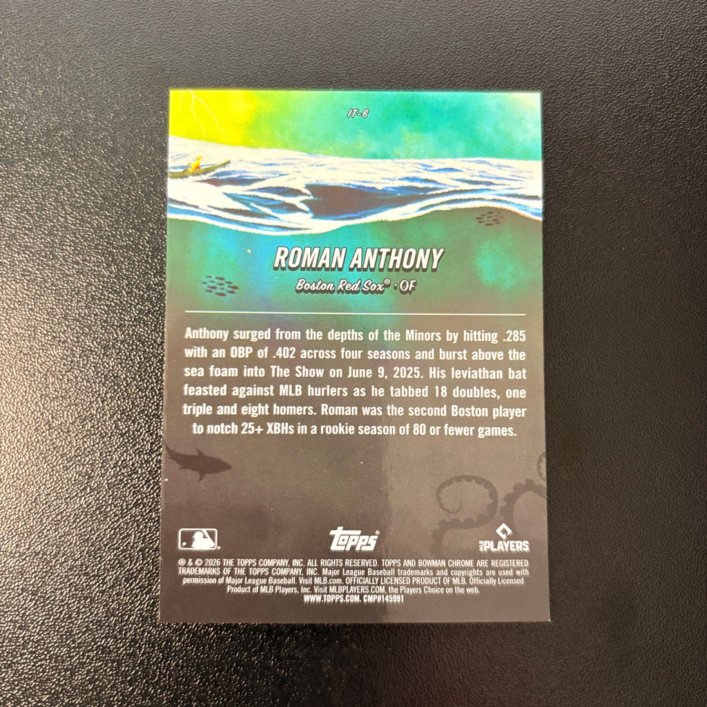 Roman Anthony (It Came to the League) - 2026 Bowman Chrome #IT-6