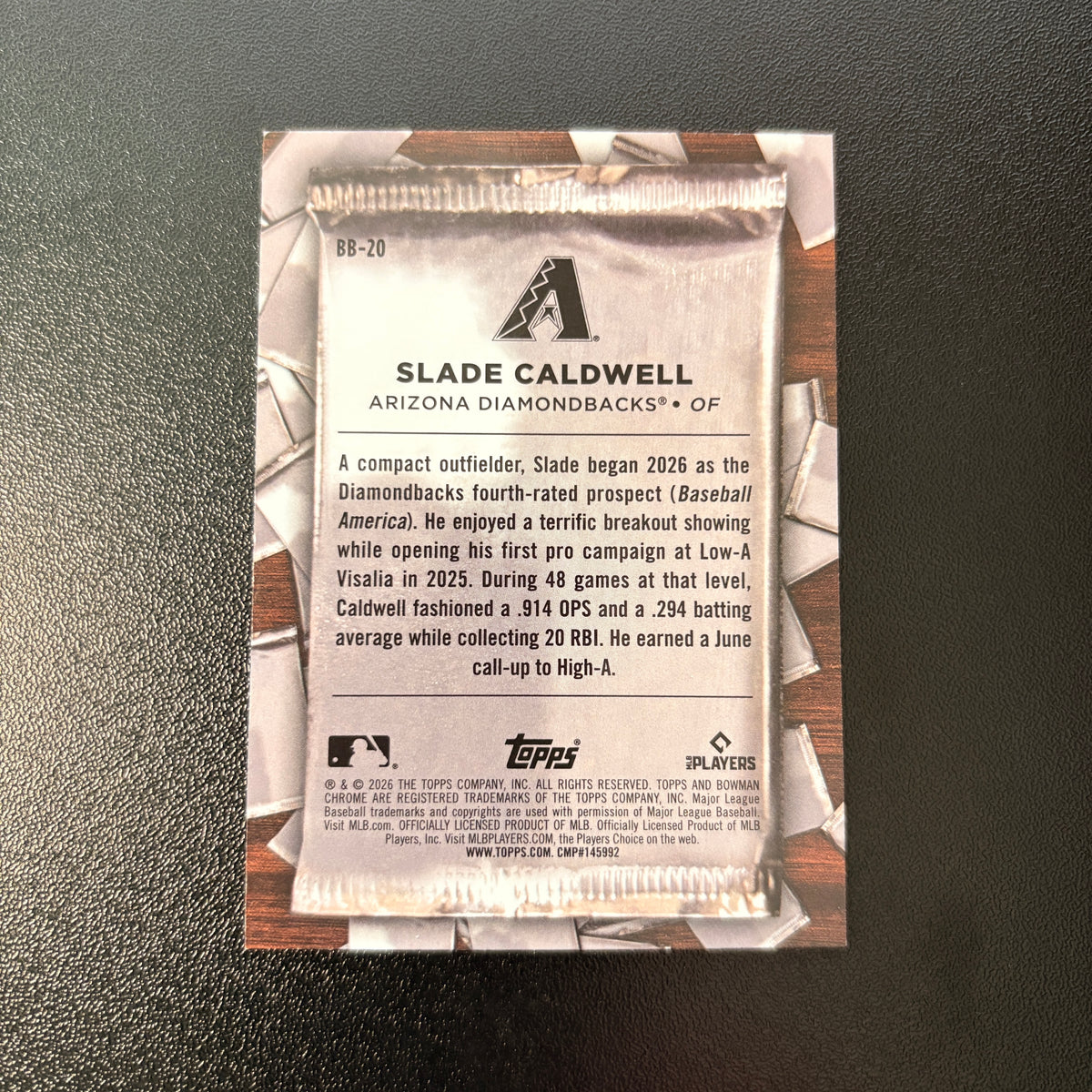 Slade Caldwell (Big Break) - 2026 Bowman Chrome #BB-20