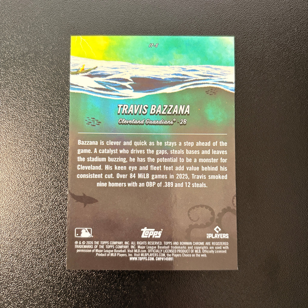 Travis Bazzana (It Came to the League) - 2026 Bowman Chrome #IT-5