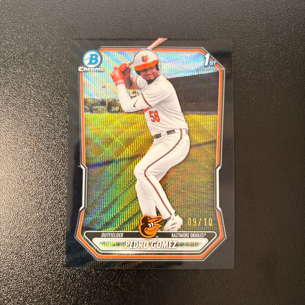 Pedro Gomez 1st Bowman (Black Wave Refractor 9/10) - 2026 Bowman Chrome #BCP-227